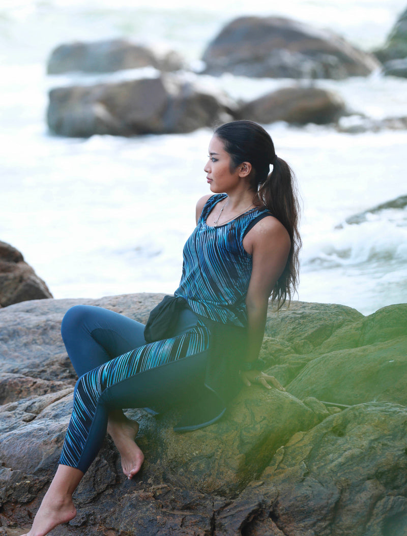 solid ocean leggings