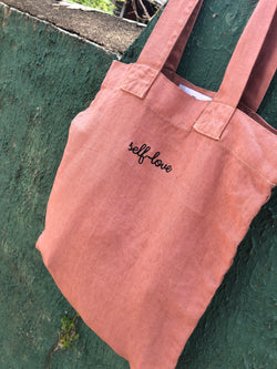 dusty pink ecobag