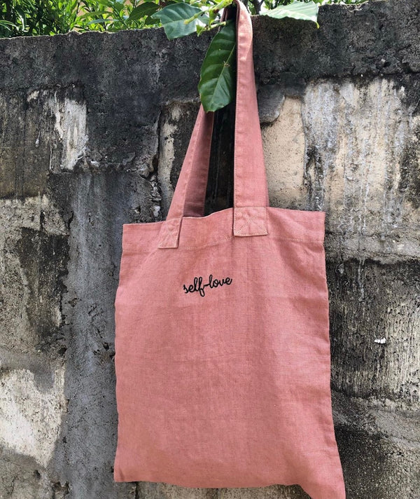 dusty pink ecobag