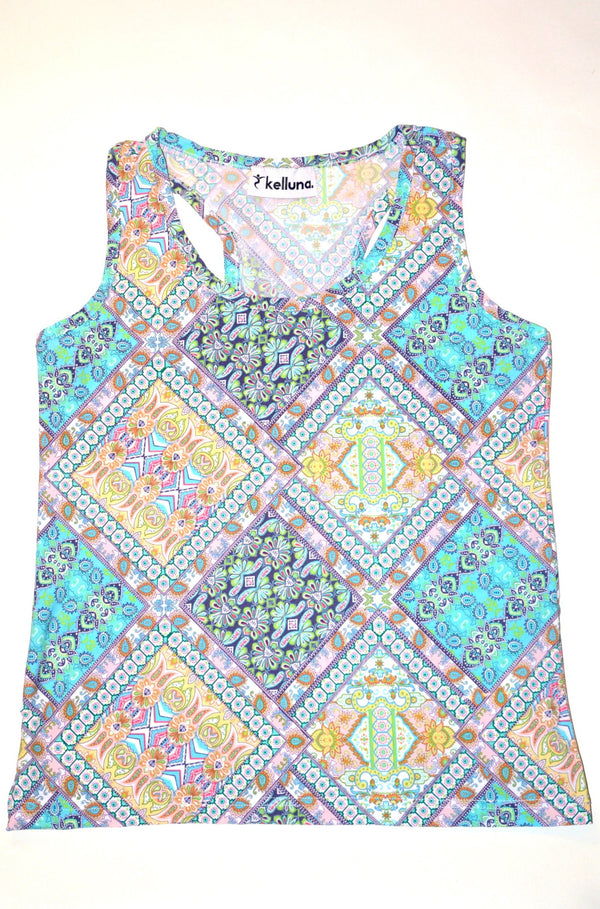 ethnic blue tops